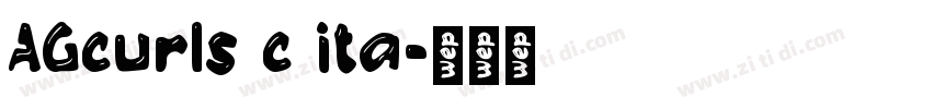 AGcurls c ita字体转换